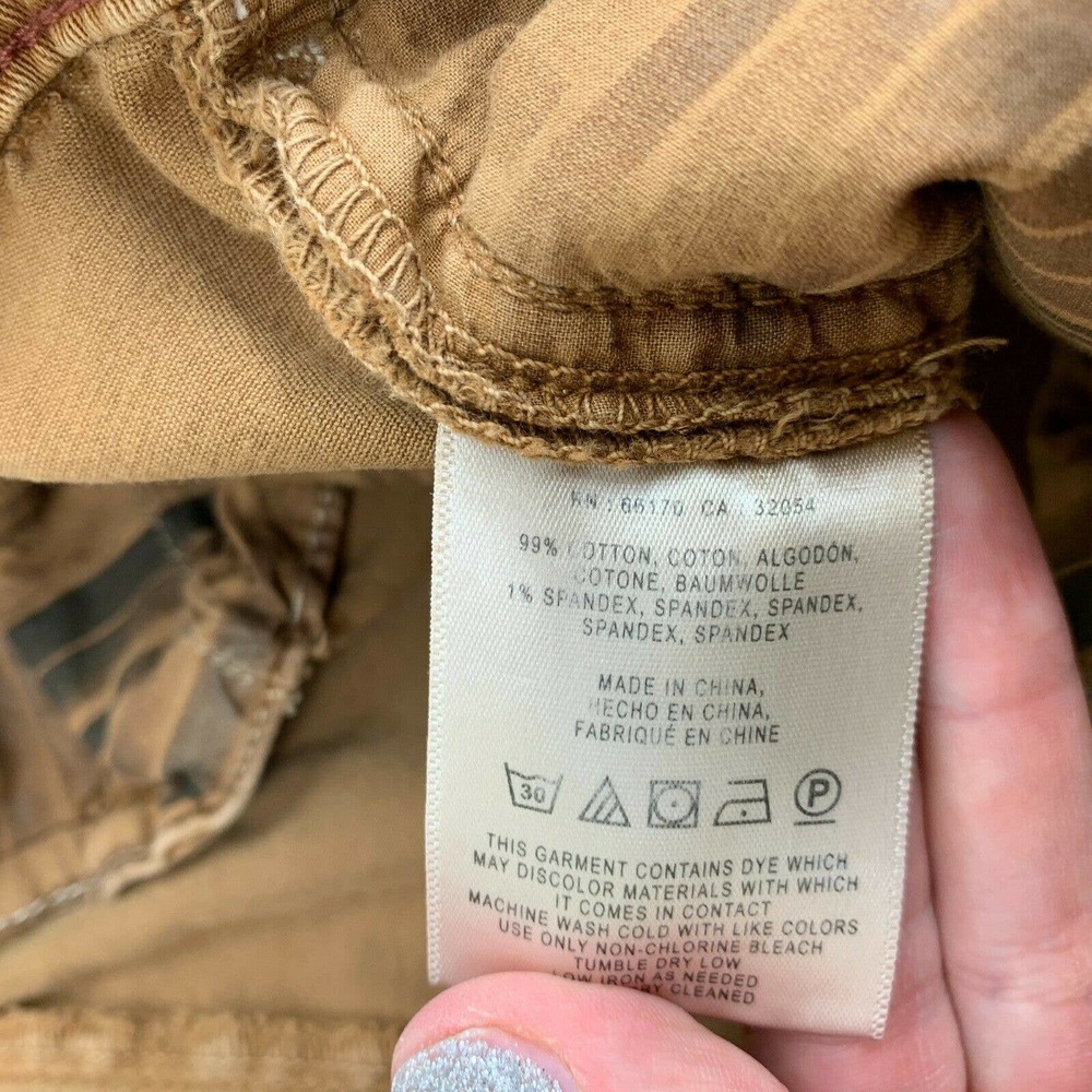 Anthropologie Chino Relax Khaki Shorts Cuffed 27 - Picture 5 of 8